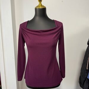 Banana Republic Rich Purple Long Sleeve Top